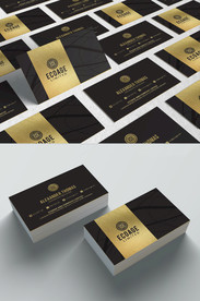 尊贵商务名片模板