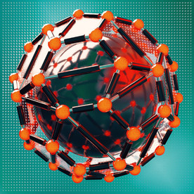 C4D模型粒子原子球体球