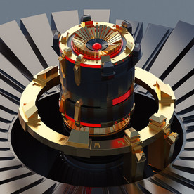 C4D模型设备零件仪器结构表面