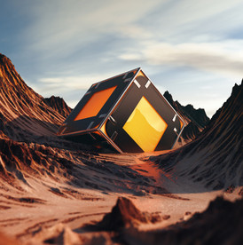C4D模型山体石头表面