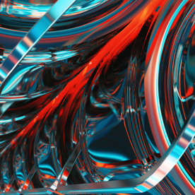 C4D模型炫酷金属背景灯光场景