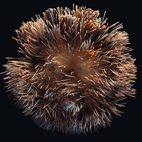 C4D模型 原子病毒粒子质子