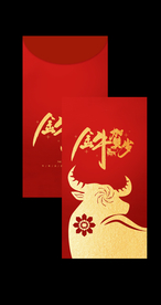 新年红包喜庆红色卡片素材