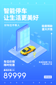 智能停车地产活动宣传海报素材