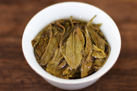 叶底 普洱茶生茶