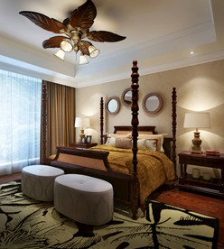 美式卧室 家装卧室效果