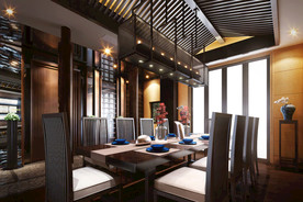 后现代餐厅 家装餐厅效果