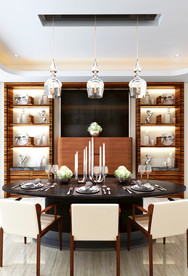 后现代餐厅 家装餐厅效果 厨房