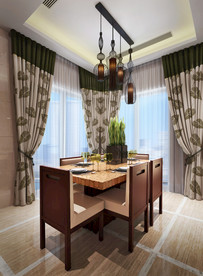 后现代餐厅 家装餐厅效果 厨房