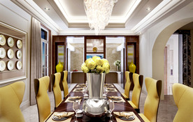 后现代餐厅    家装餐厅效果