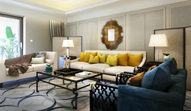 后现代客厅    家装客厅效果