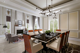 后现代餐厅    家装餐厅效果