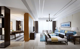 新中式客厅    家装客厅效果