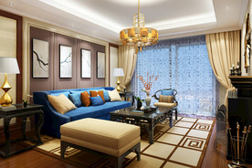 新中式客厅    家装客厅效果