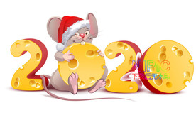 新年快乐矢量图