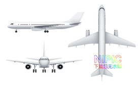 飞机客机矢量图