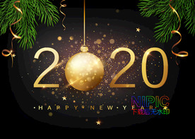 新年快乐矢量图