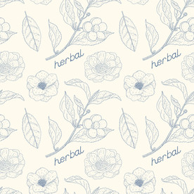 手绘花草背景图片