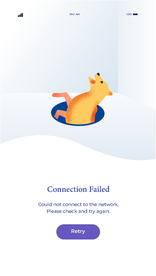 插画扁平网页狗子井盖下水道