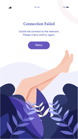 插画扁平网页女孩脚叶子树叶