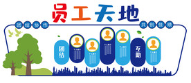 员工创意企业文化墙