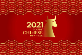 牛 新年展板背景