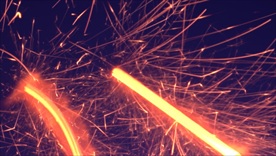 火花烟火素材  烟花火花四溅