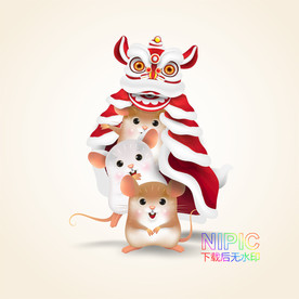 新年快乐矢量图