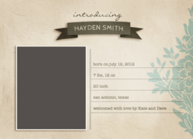 出生卡片相册宝宝家庭相册婴儿1