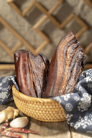 湘西腊肉美食食材背景素材