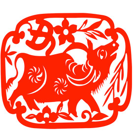牛年剪纸 (7)