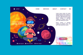 vr科技ui网页