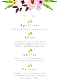 水彩婚礼邀请函集手绘花朵