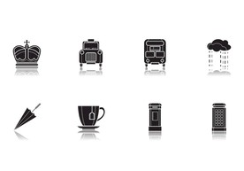 雨天剪影图片图形