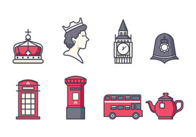 英国风情矢量图图片