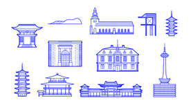 城市  地标 建筑素材