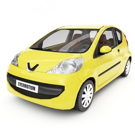 黄色小车模型