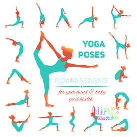 瑜伽yoga瑜珈动作
