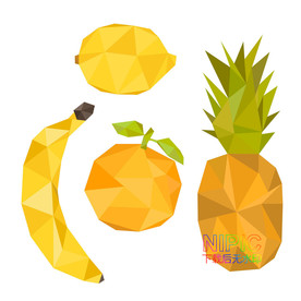 lowpoly水果