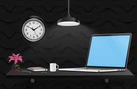 实用的笔记本电脑样机桌面