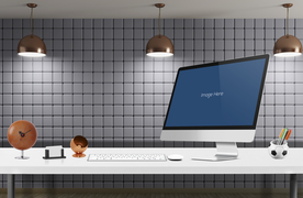 实用的笔记本电脑样机桌面