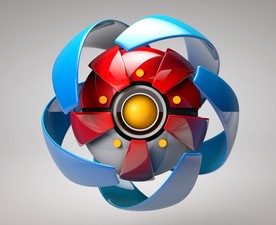 C4D模型科幻镜头圆球工程