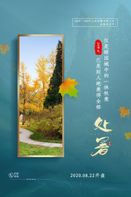 处暑节气传统活动宣传海报素材