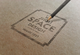 铅笔画LOGO质感样机