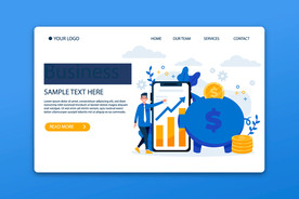 金融网页UI模板