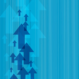 箭头上升抽象背景