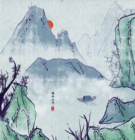 轻奢山水画