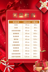 价目表 消费指南