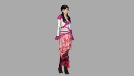 3D人物中式古典少女su模型