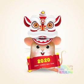 新年快乐矢量图